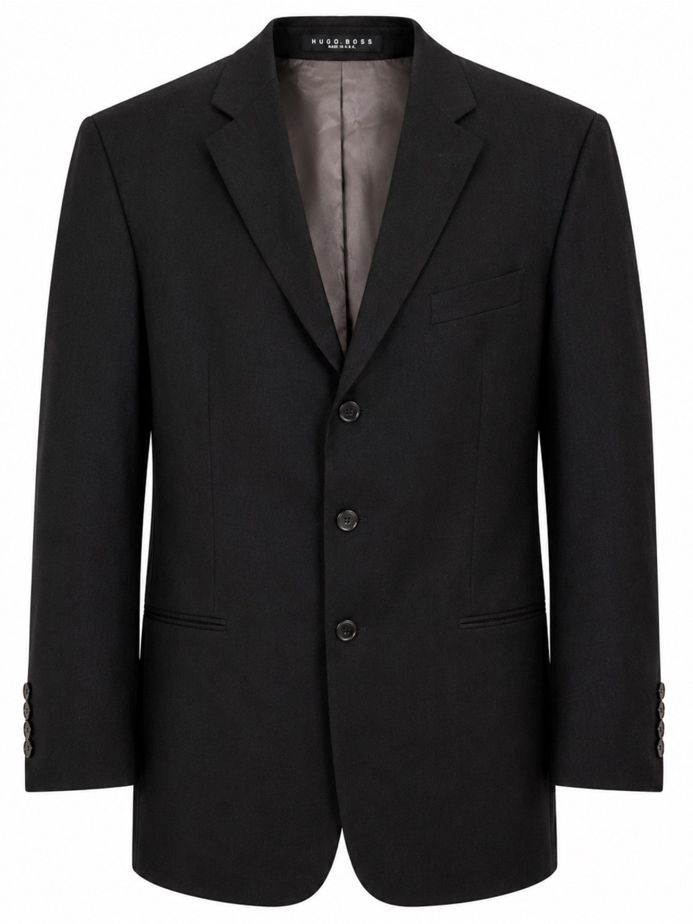 Hugo Boss Black Three-Button Men's Suit Jacket 44R needs cleaned